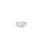 Load image into Gallery viewer, White Gold Cocktail Ring with Round Cut CZ