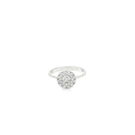 Load image into Gallery viewer, CZ Cluster Ring in White Gold