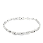 Load image into Gallery viewer, Elegant White Gold Chain Bracelet