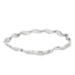 Load image into Gallery viewer, Elegant White Gold Chain Bracelet