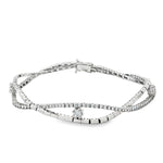 Load image into Gallery viewer, CZ Tennis Bracelet in White Gold