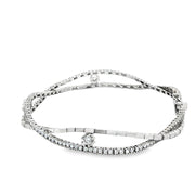 CZ Tennis Bracelet in White Gold