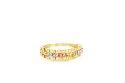 Textured Yellow Gold Band Ring