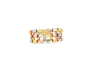 Tri-Gold joined Stackable Ring Set