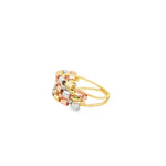 Load image into Gallery viewer, Tri-Gold joined Stackable Ring Set