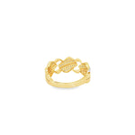 Load image into Gallery viewer, 14ct Yellow Gold Band Ring with Round Brilliant Cut CZ