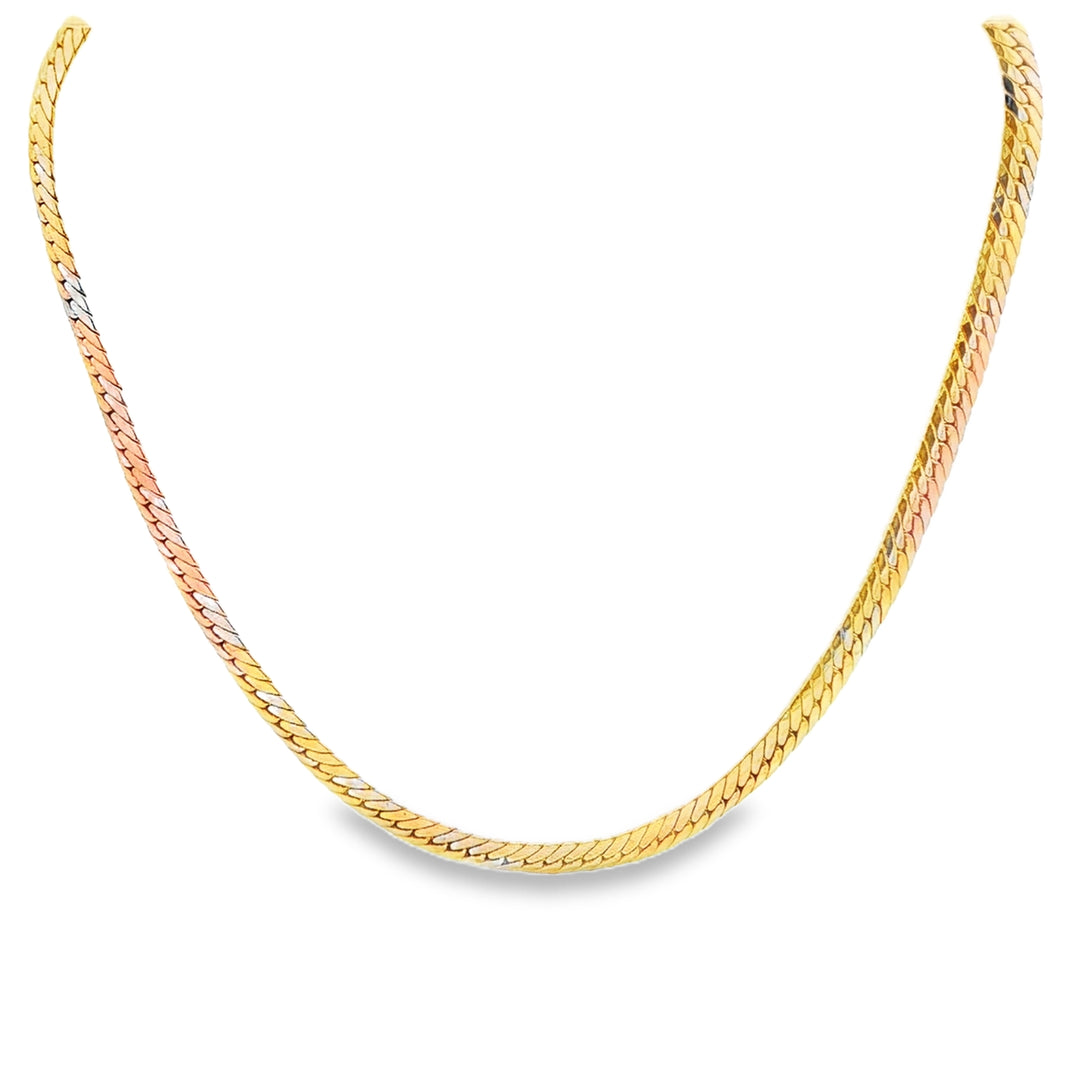 14ct Two-Tone Yellow Gold Necklace