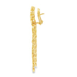 Load image into Gallery viewer, Yellow Gold Cascading Disc Dangle Earrings