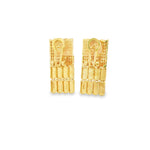 Load image into Gallery viewer, Yellow Gold Segmented Dangle Earrings