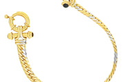 Yellow & White Gold Chain Bracelet