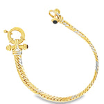 Load image into Gallery viewer, Yellow &amp; White Gold Chain Bracelet