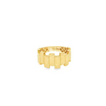 Load image into Gallery viewer, Architectural Design Yellow Gold Band Ring