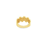 Load image into Gallery viewer, Architectural Design Yellow Gold Band Ring