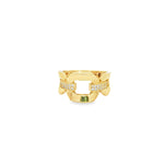 Load image into Gallery viewer, Yellow Gold Multistone Ring with Round Cut CZ