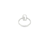 Load image into Gallery viewer, White Gold Multistone Ring with Round Cut CZ