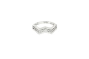 14ct White Gold Multistone Ring with Round Brilliant CZ