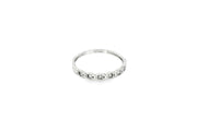 14ct White Gold CZ Multi-Stone Ring