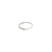 14ct White Gold CZ Multi-Stone Ring