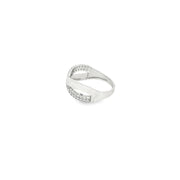 White Gold Multistone CZ Ring