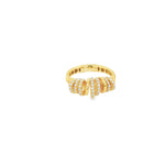 Load image into Gallery viewer, Yellow Gold Ring with Brilliant Round Cut CZ