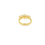 Load image into Gallery viewer, Yellow Gold Ring with Brilliant Round Cut CZ