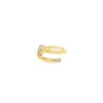 Load image into Gallery viewer, Yellow Gold Band Ring with Round Cut Diamonds