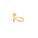 Load image into Gallery viewer, Yellow Gold Band Ring with Round Cut Diamonds