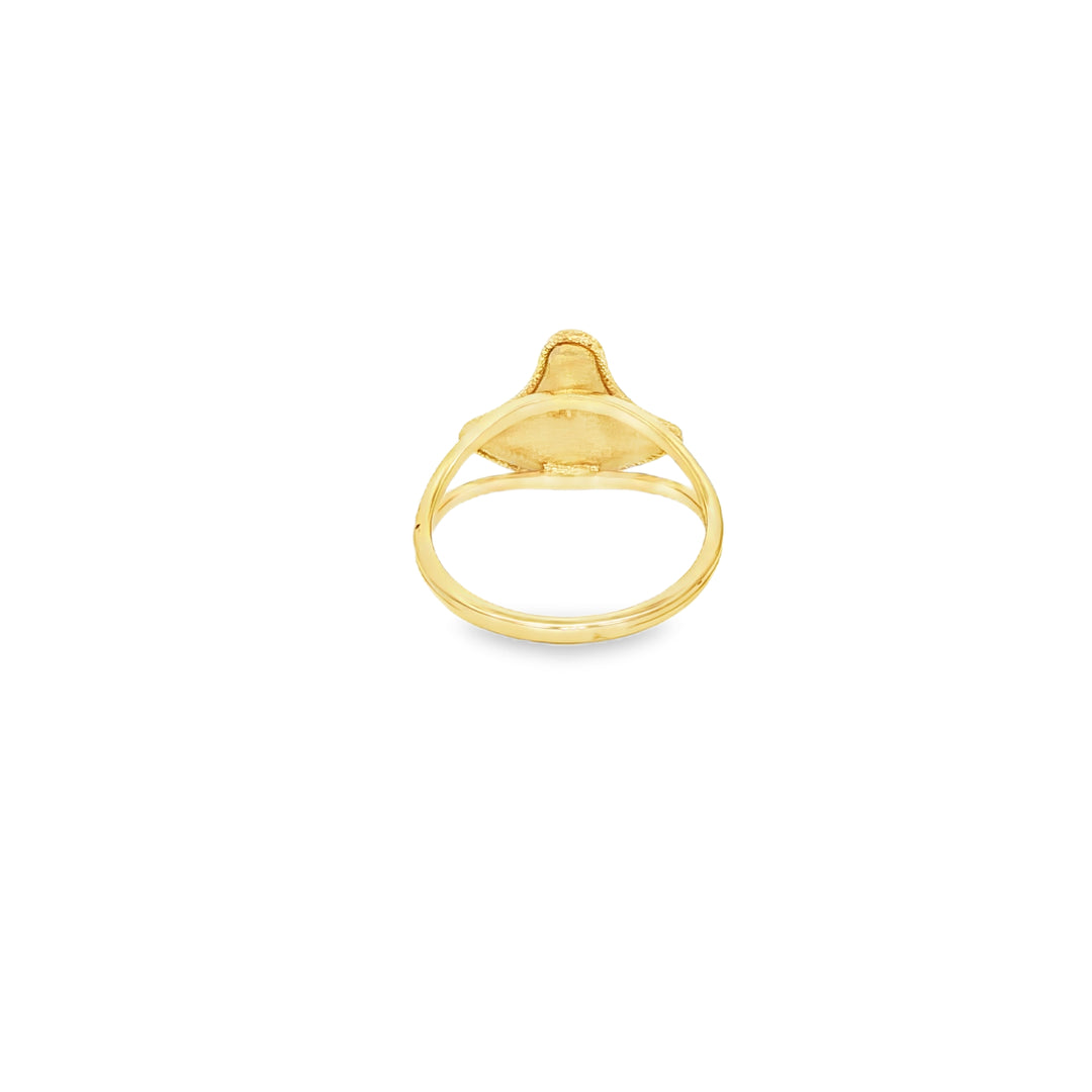 Modern Yellow Gold Statement Ring