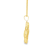 14ct Yellow Gold Charm Necklace with Mother of Pearl