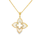 Load image into Gallery viewer, 14ct Yellow Gold Charm Necklace with Mother of Pearl