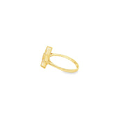 14ct Yellow Gold Multi-Stone Ring with Mother of Pearl