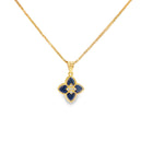 Load image into Gallery viewer, Yellow Gold Charm Necklace with Diamond Accents