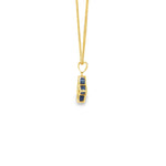 Load image into Gallery viewer, Yellow Gold Charm Necklace with Diamond Accents