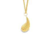 Elegant Yellow Gold Wheat Necklace