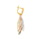 Load image into Gallery viewer, Rose Gold and Silver Dangle Earrings
