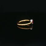 Load image into Gallery viewer, Yellow Gold Ring with Oval Ruby &amp; Diamonds
