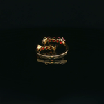 Load image into Gallery viewer, Yellow Gold Multistone Ring with Ruby and Diamond Accents