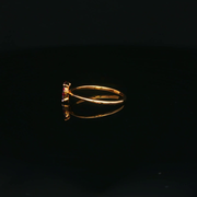 14ct Yellow Gold Ring Adorned with Round Cut Ruby Cluster
