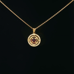 Load image into Gallery viewer, 18ct Yellow Gold Ruby &amp; Diamond Charm Necklace
