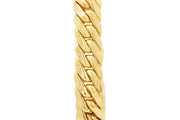 Luxurious Yellow Gold Chain Link Bracelet (Hollow Links)