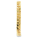 Load image into Gallery viewer, Luxurious Miami Cuban Link Chain Bracelet in Yellow Gold (Hollow Links)