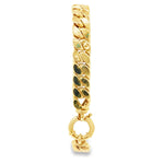 Load image into Gallery viewer, Luxurious Miami Cuban Link Chain Bracelet in Yellow Gold (Hollow Links)