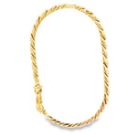 Load image into Gallery viewer, Luxurious Miami Cuban Link Chain Bracelet in Yellow Gold (Hollow Links)