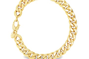 Classic Yellow Gold Chain Bracelet (Hollow Links)