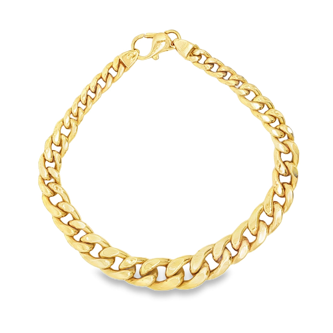 Classic Yellow Gold Chain Bracelet
