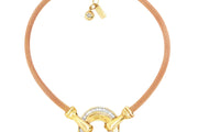 Designer Yellow & Rose Gold Chain Bracelet
