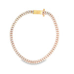 Load image into Gallery viewer, 14ct Rose Gold Diamond Tennis Bracelet with CZ