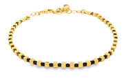 Exquisite Yellow Gold Chain Bracelet