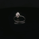 Load image into Gallery viewer, 14ct White Gold Ring with Oval Cut Blue Sapphire &amp; Diamonds