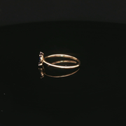 Yellow Gold Ring with Royal Blue Sapphire Cluster